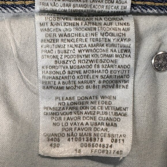 Levis 550 Jeans Mens 40x34 Blue Relaxed Fit Tapered Leg Light Wash Cotton Denim - Picture 7 of 12